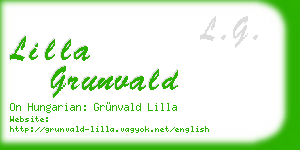 lilla grunvald business card